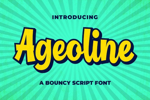 Ageoline: A Bold Handwritten Font for Digital Brand Impact