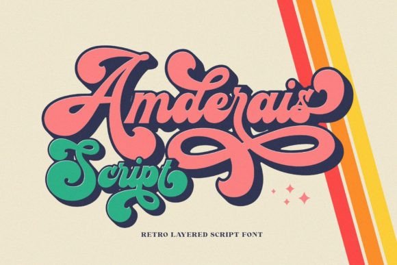 Amderais: A Retro Script Font That Cuts Through the Feed