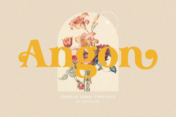 Angon Serif Font for Handmade Labels & Printables