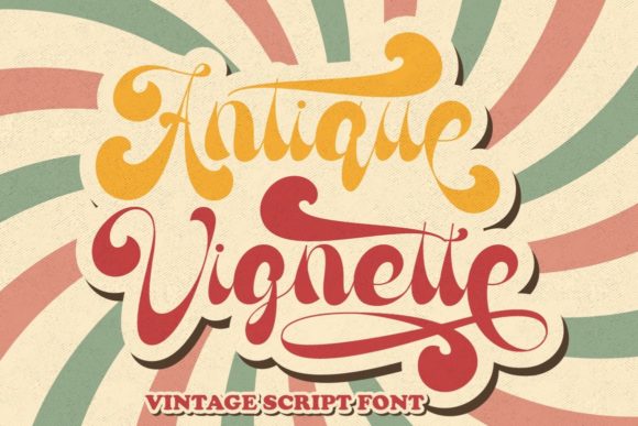 Antique Vignette: A Vintage Script Font for Editorial Charm