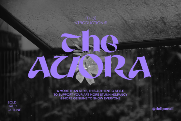 Auora: A Vintage-Inspired Serif Font That Elevates Real Business Branding
