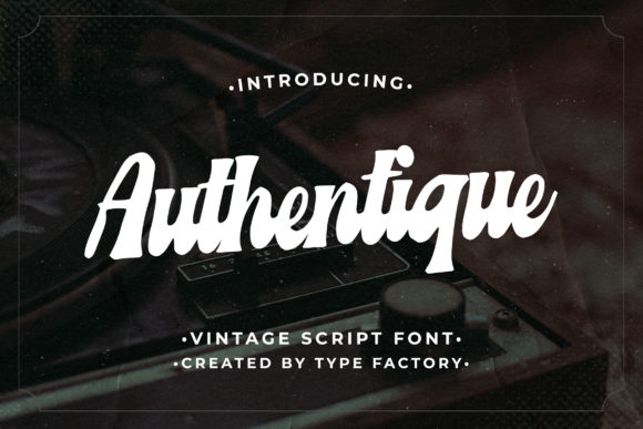 Authentique: A Bold Handwritten Font for Crafters & Sellers