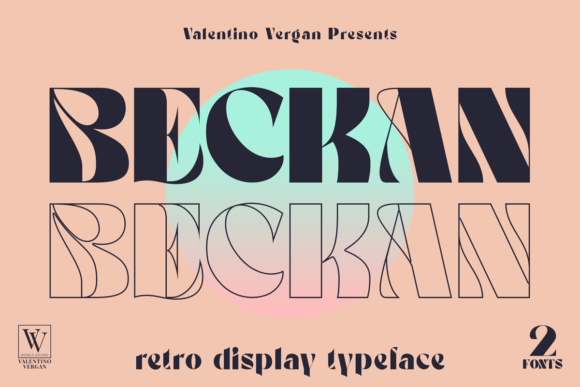 Beckan: A Retro-Inspired Display Typeface for Digital Branding