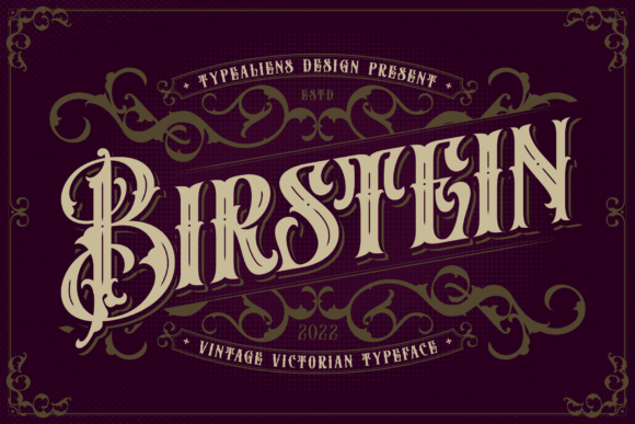 Birstein: A Vintage Blackletter Font for Bold Digital Branding