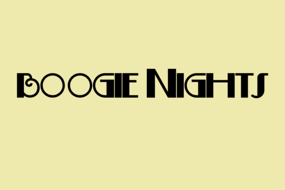 Boogie Nights: A Retro Sans Serif Font That Delivers Personality