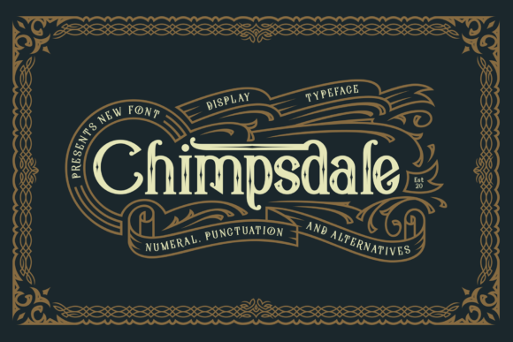 Chimpsdale: A Retro-Chic Serif Font for Digital Branding
