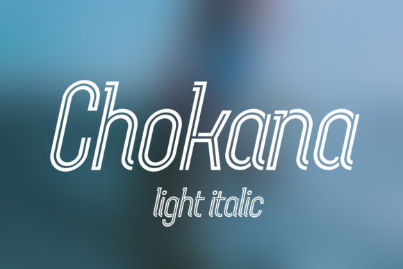Chokana Light Italic: A Retro Display Font That Cuts Through the Feed
