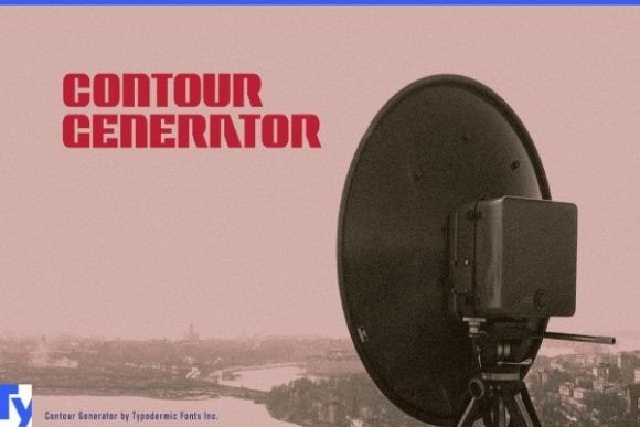 Contour Generator: A Retro Display Font That Elevates Your Brand