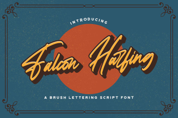 Falcon Harfing: A Confident Handwritten Font for Real Small Businesses