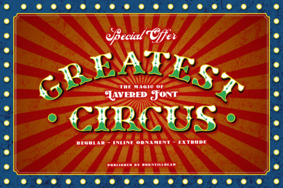 Greatest Circus: A Display Font That Sparks Joy