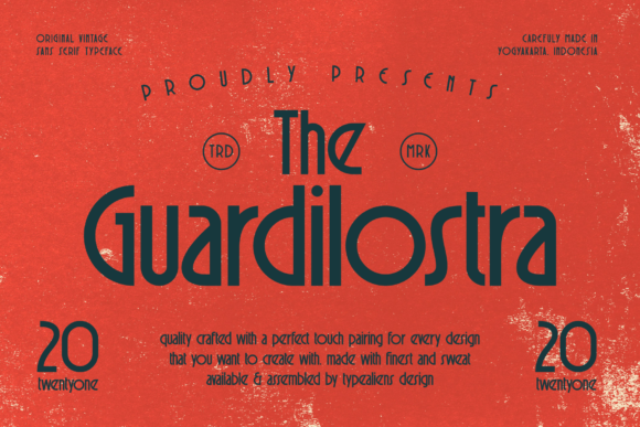 Guardilostra: A Vintage Sans Serif Font That Anchors Digital Branding