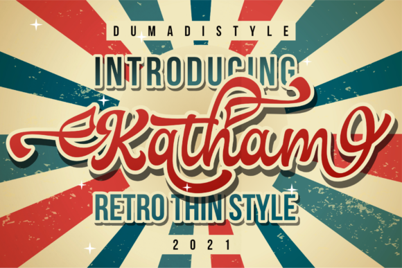 Katham: A Retro Script Font for Distinctive Web Design