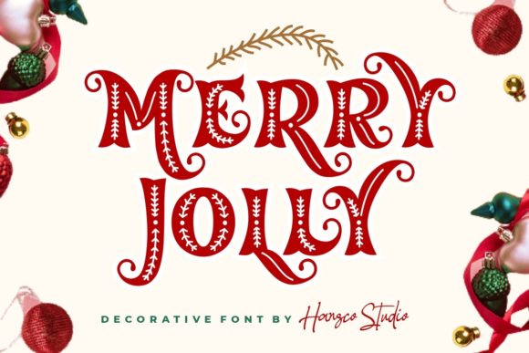 Merry Jolly Font: Retro Charm for Handmade Labels & Printables