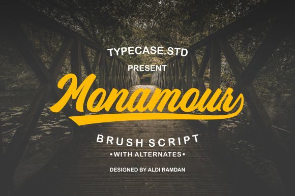 Monamour: A Bold Handwritten Font for Handmade Labels & Printables
