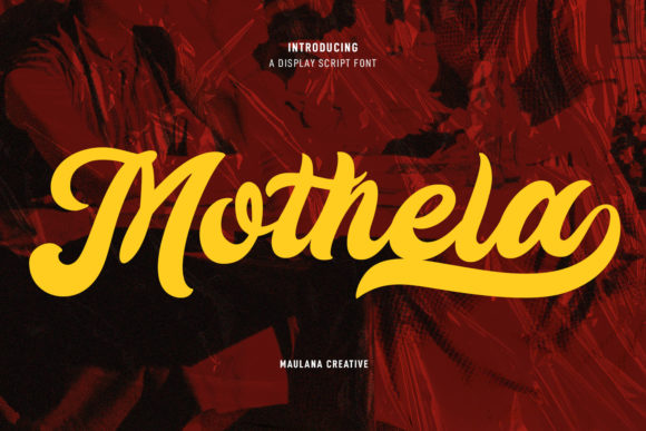 Mothela: A Bold Display Font for Digital Brand Impact