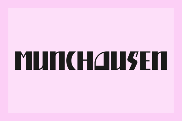 Munchausen: A Retro Sans Serif Font for Digital Branding