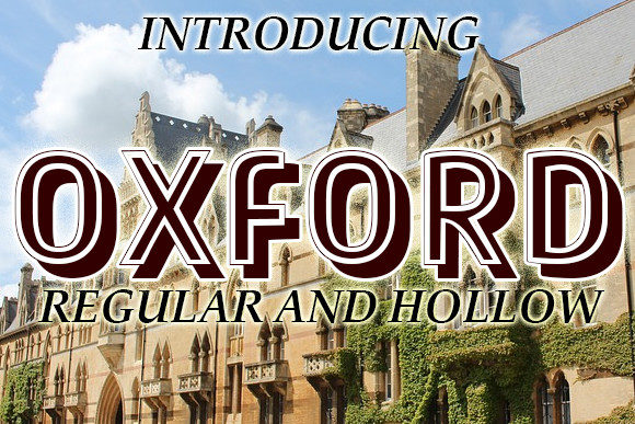 Oxford: A Retro Display Font That Actually Works