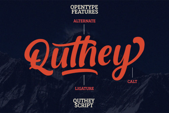 Quthey: A Bold Handwritten Font That Makes Headlines Stick