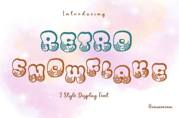 Retro Snowflake Font: Festive & Playful Display Typeface
