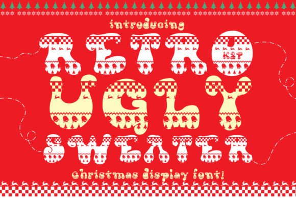 Retro Ugly Sweater: A Festive Display Font That Cuts Through the Feed