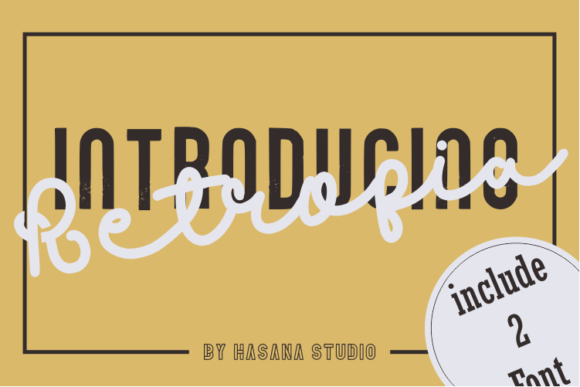 Retropia Duo: A Retro-Inspired Display Font for Editorial Design