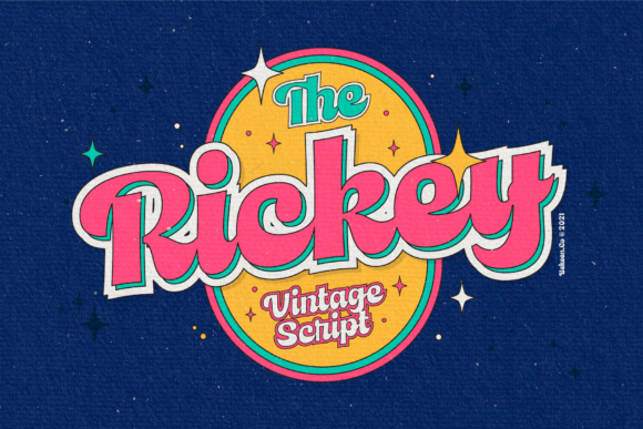 Rickey: A Retro Handwritten Font for Editorial Warmth