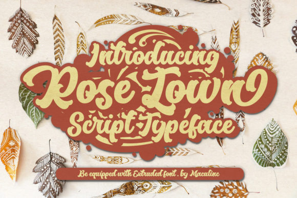 Rose Town: A Bold, Nostalgic Script Font for Editorial Warmth