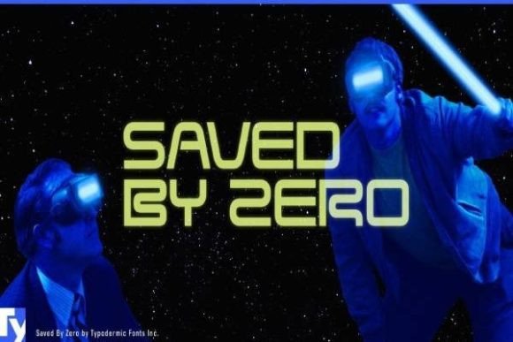 Saved by Zero: A Retro-Tech Display Font for Editorial Impact