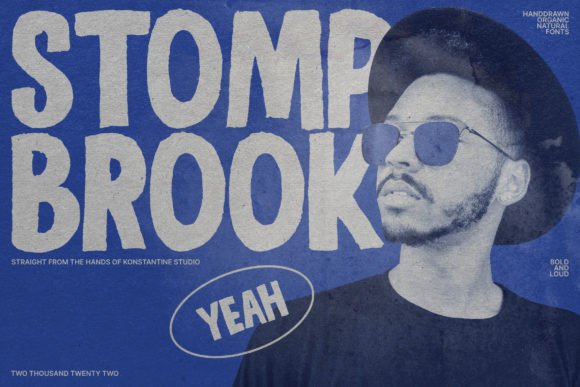 Stomp Brook: A Bold, Hand-Drawn Sans Serif Font for Makers