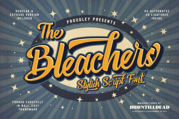 The Bleachers: A Bold Handwritten Font for Campaign Headlines