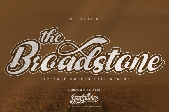 The Broadstone: A Bold Handwritten Font for Campaign Headlines