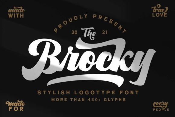 The Brocky: A Bold, Retro Font for Real Business Branding