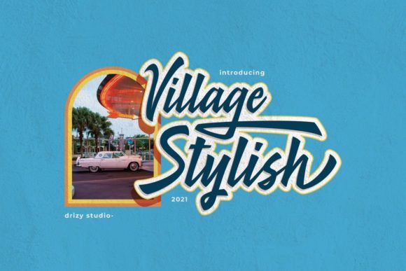 Village Stylish: A Bold Handwritten Font for Confident Branding